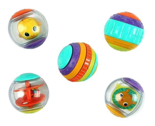 Jucarie Zguduie, roteste si descopera, 5 bucati, Bright Starts