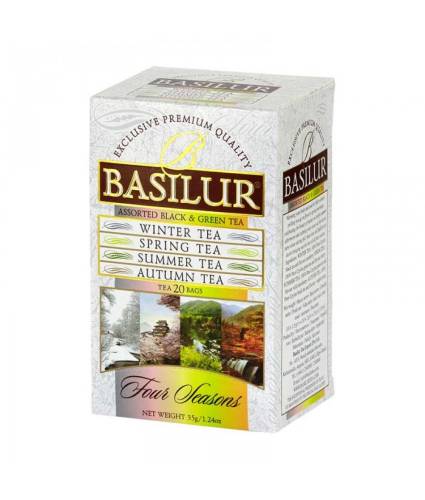 Selectie de ceaiuri Four Seasons Assorted, 20 plicuri, Basilur