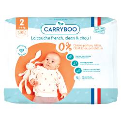 Scutece bio hipoalergence pentru nou nascuti 3-6kg marimea 2, 30 bucati, Carryboo