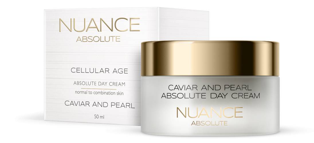 Crema de zi pentru ten mixt Caviar and Pearl, 50ml, Nuance