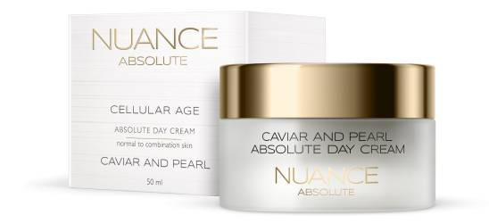 Crema de zi pentru ten mixt Caviar and Pearl, 50ml, Nuance