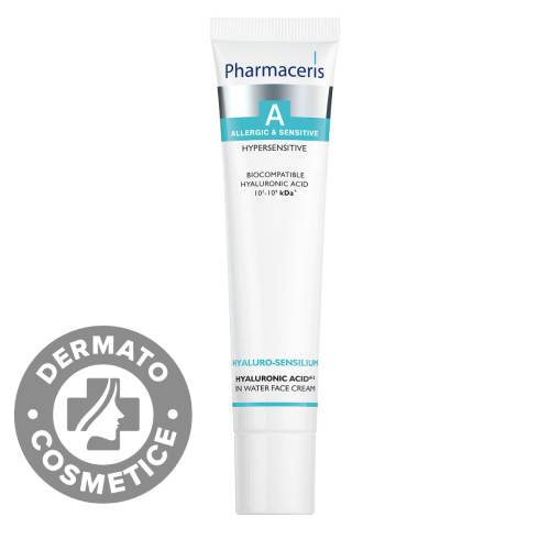 Crema hidratanta cu acid hialuronic in apa Hyaluro-Sensilium A, 40ml, Pharmaceris