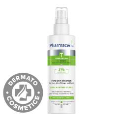 Solutie de curatare cu acid mandelic 3% Sebo-Almond-Claris T, 190ml, Pharmaceris