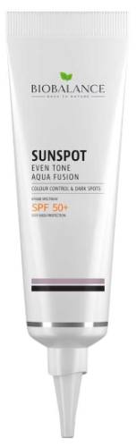 Crema solara SPF 50+ uniformizanta impotriva petelor pigmentare Aqua Fusion, 40ml, Bio Balance