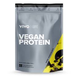 Proteine vegetale cu aroma de Ciocolata neagra Life, 960g, Vivo
