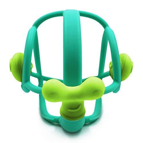 Inel gingival din silicon Melc Teal, 1 bucata, Mombella