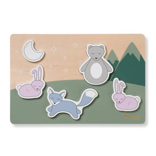 Puzzle Padure din lemn certificat FSC, 1 bucata, Hauck