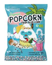 Popcorn bio pentru copii cu ulei de cocos si sare de Himalaya, 20g, Popcrop