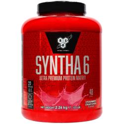 Proteine din zer + izolat proteic syntha 6 aroma capsuni Swirl, 2.26kg, BSN
