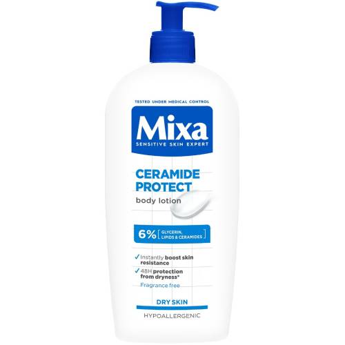 Lotiune de corp cu 6% Glicerina piele uscata Ceramide Protect, 400ml, Mixa