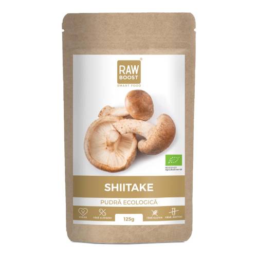 Shiitake pudra Bio, 125g, Rawboost
