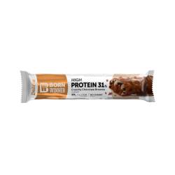 Baton proteic crocant cu brownie Deluxe, 64g, Born Winner